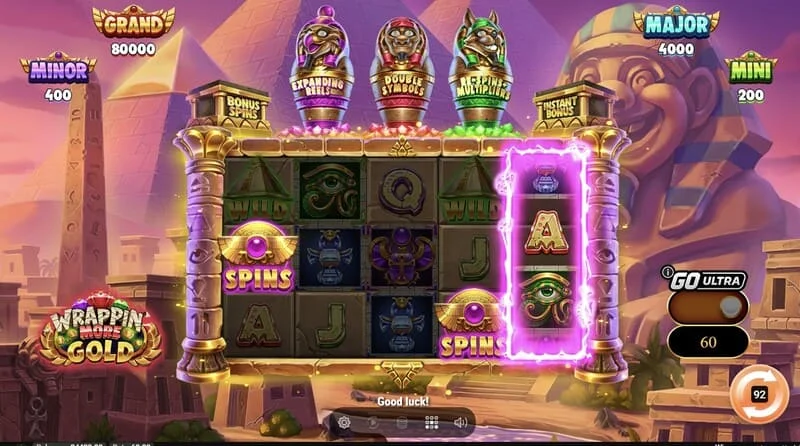 Wrappin' More Gold - rulli del gioco base con icone