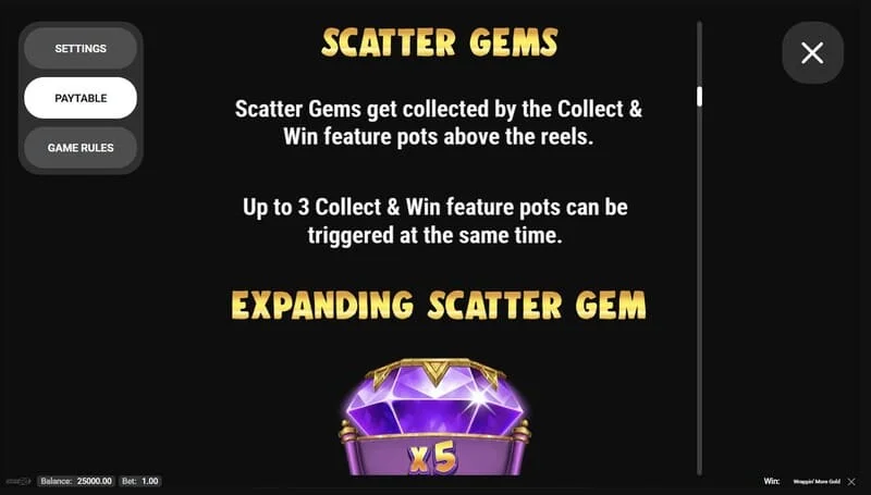 Wrappin' More Gold - Scatter gemma sui rulli